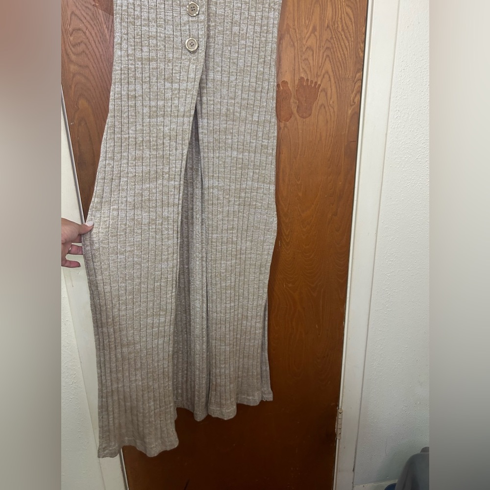 Long Button Up Vest With Buttons - image 5